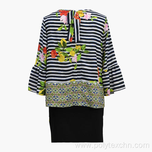2020 New Leisure Tropical Printed Blouse